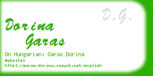 dorina garas business card